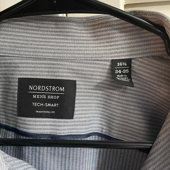 Grey Nordstrom’s Tech Smart Long-sleeve Polo - Picture 2 of 3
